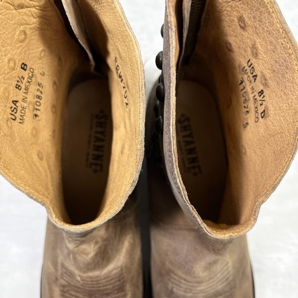 Shyanne Leather Studded Ankle Western Boots - Women's Size 8.5 - Picture 9 of 11